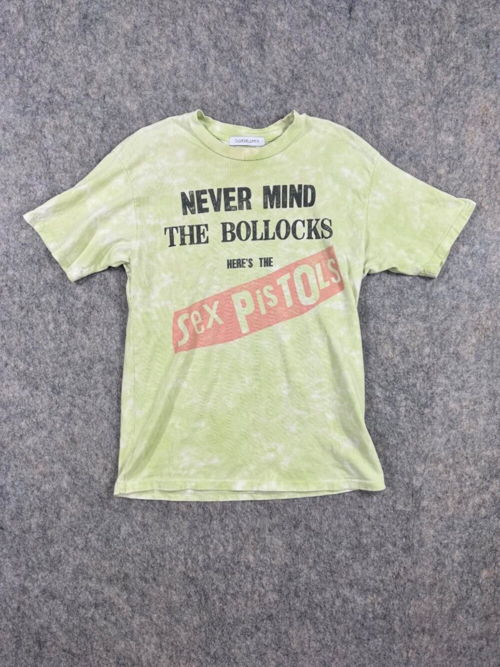 Daydreamer Sex Pistols T Shirt Sz S Nevermind The Bollocks Yellow